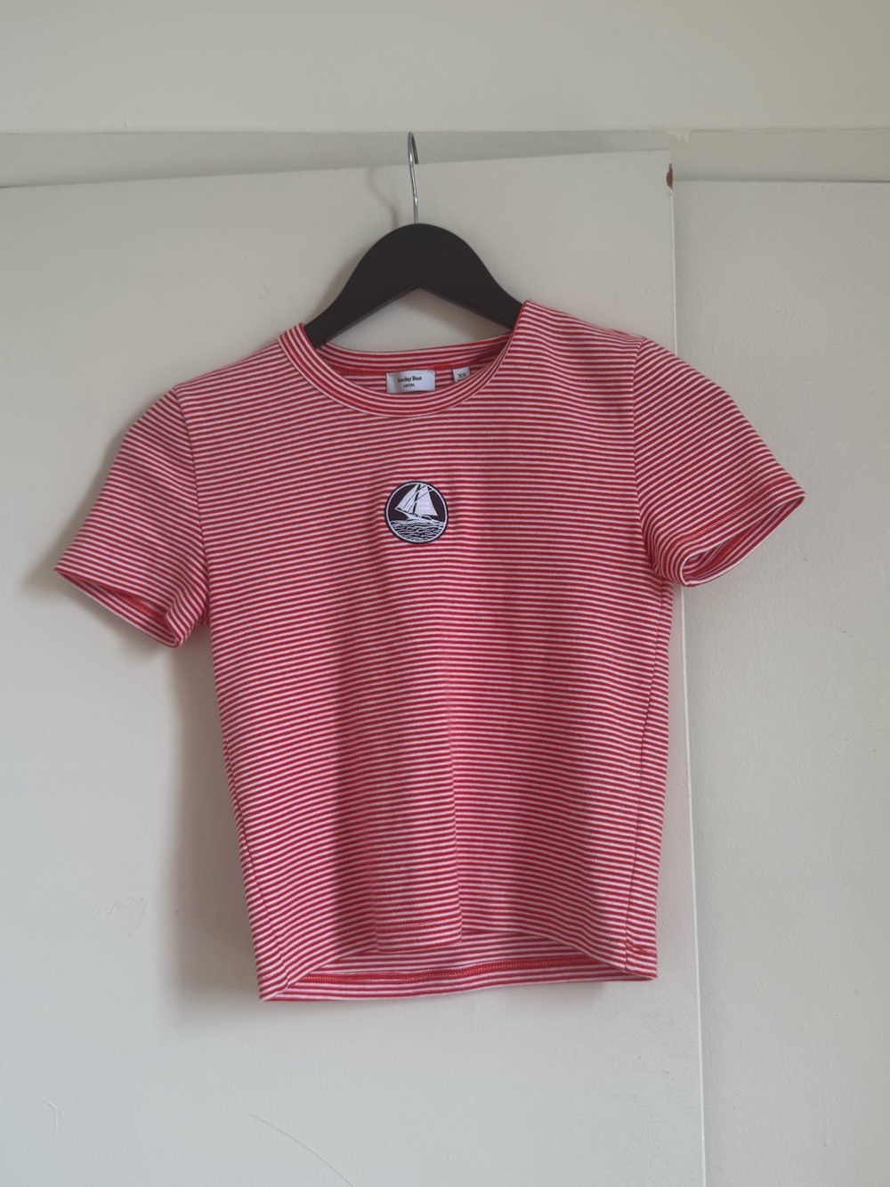 Sunday Best Aritzia Red & White Striped Tee